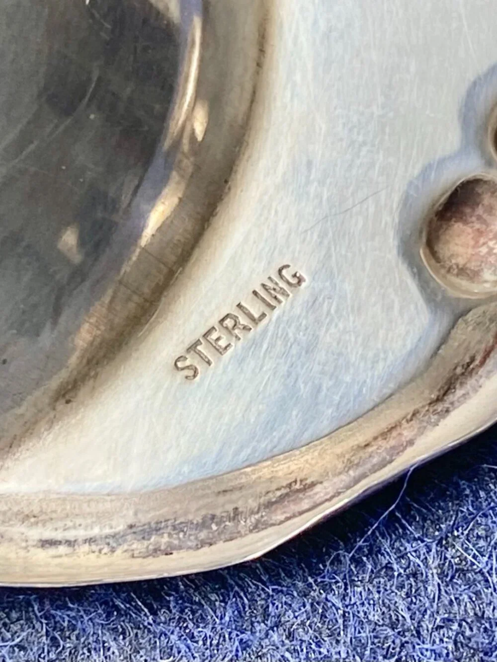 Antique Sterling Silver (.925) Shell Shaped Trinket Dish 5.25” x 5.5”